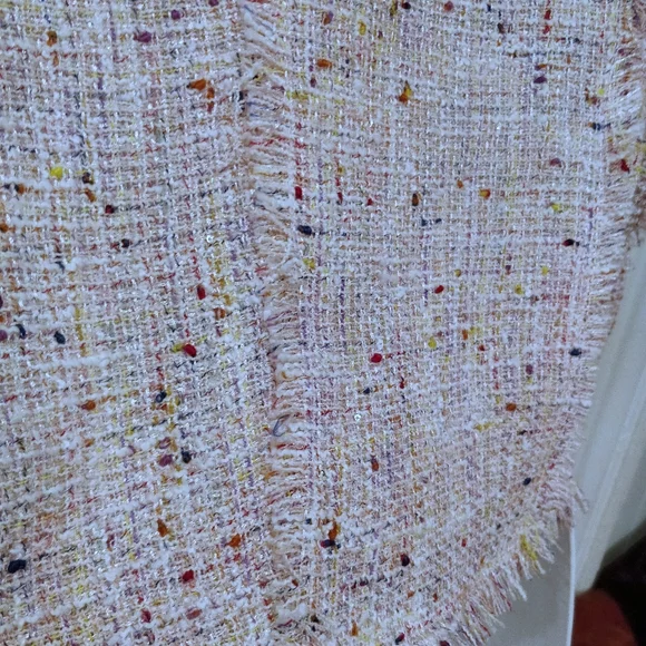 Aqua pink raw hemline jacket. Sz.S - Picture 11 of 14